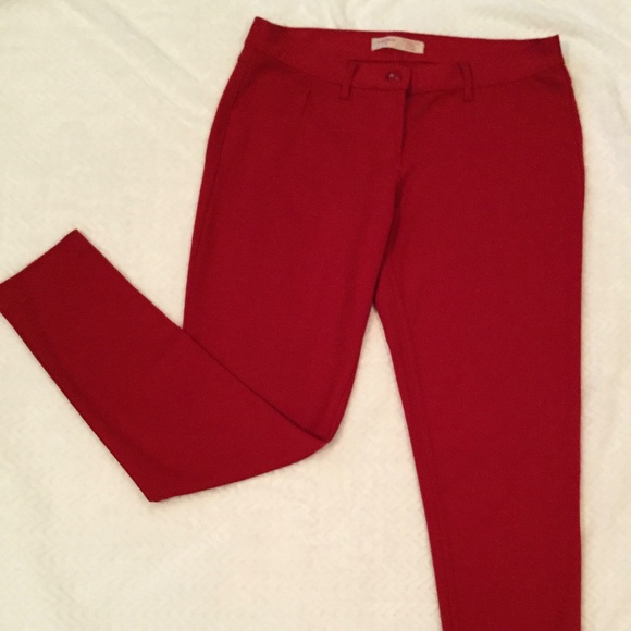 red jeggings
